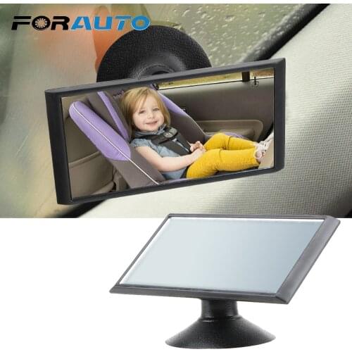 FORAUTO Car Back Seat Baby View Mirror Safety Baby Rearview Mirror Suction Cup 360 Rotation Adjustable Kids Monitor Car-styling