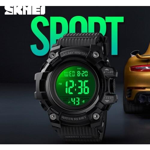 SKMEI Clock Men Watch Sport Luxury Watches Army Wristwatches Stopwatch Countdown Digital 50Bar Waterproof Military Watch Mens