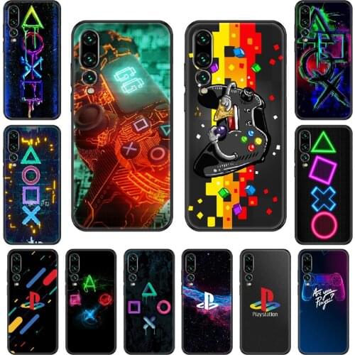 Play Station PS4 Phone case For Huawei P 8 10 20 30 Smart Plus 2019 Z Lite Pro 2017 2019 black tpu funda art back trend bumper