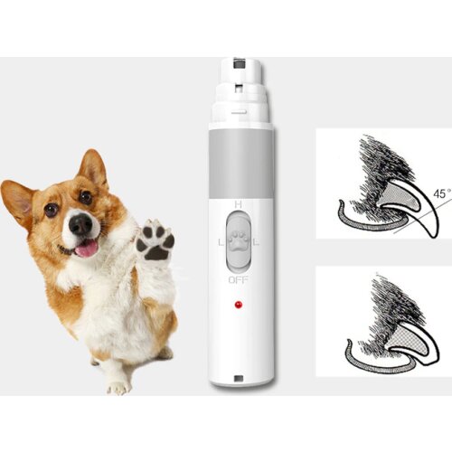 Electric Pet Nail Grinder Pet Paws Trimmer Dog Nails Grooming Tool Cat Nail Clipper Trimming Cutter USB Charging Pet Shop Supply
