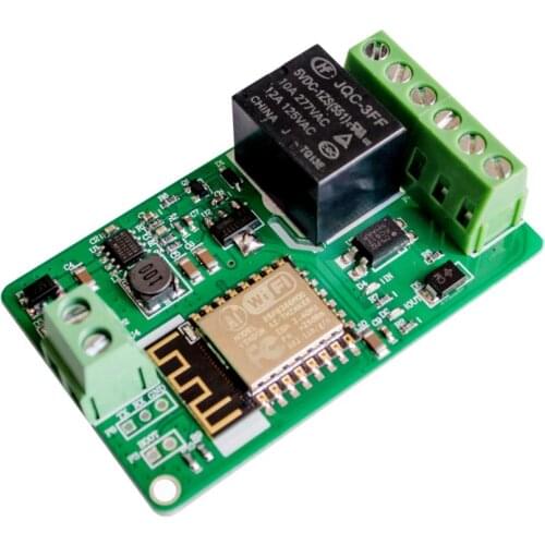 ESP8266 Relay Module 10A 220V Network Relay WIFI Module Input DC 7V~30V 4 Layers Board TVS Input Automatic Protection