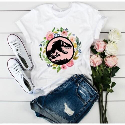 Women Mama Dinosaur Flower Mother Clothing Tees Tops Graphic Female Ladies Womens Lady T-Shirt Tumblr T Shirt T-shirts