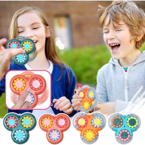 Fidget Toys Rotating Magic Beans Toys Children Adults Puzzle Decompression Game Creative Toys Relieve Stress Accompany Toy