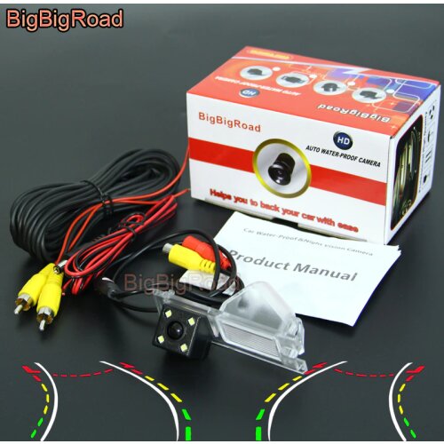 BigBigRoad Car Intelligent Dynamic Track Rear View Camera Reversing Camera For Jeep Cherokee 2014 2015 2016 renegade KL 2014