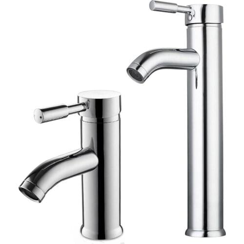 Classic Basin Faucet Bathroom Sink Wash Basin Tap Single Handle Single Hole Waterfall Tap Cold Hot Water Mixer Tap Deck Mounted