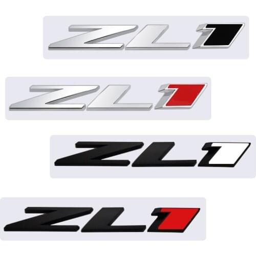 Metal Stickers ZL 1 Emblem Car Rear Trunk Body For Chevrolet Camaro Ss Rs Zl1 Aveo Cruze Malibu Captiva Lacetti Camaro Sail Trax