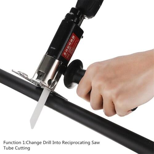 Multifunction Reciprocating Saw Attachment Electric Drill Into Reciprocating Saw Jig Saw Metal File for Wood Metal Cuting Tool