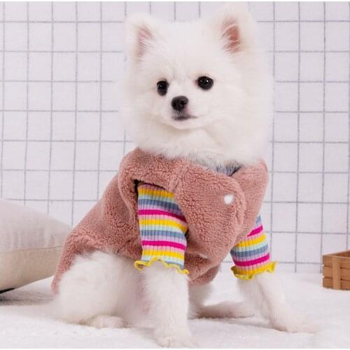 Cotton Padded Dog Clothes Thickened Warm Autumn Winter Pet Puppy Vest For Small Medium Large Dogs Cats Outfit Dog Costume