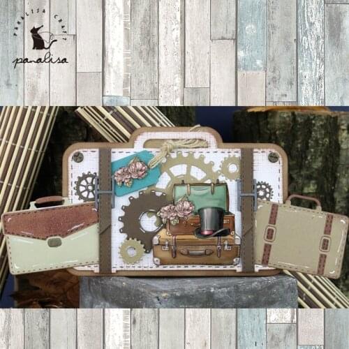 Panalisacraft suitcase bag Metal Cutting Dies Craft Dies Scrapbooking Card Making Album Embossing Stencil Die Cut Decoration