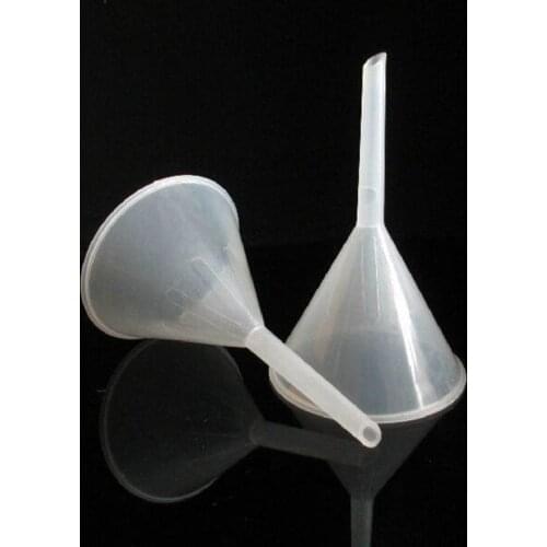 90mm Long Stem Plastic Funnel For Kitchen Lab Teaching
