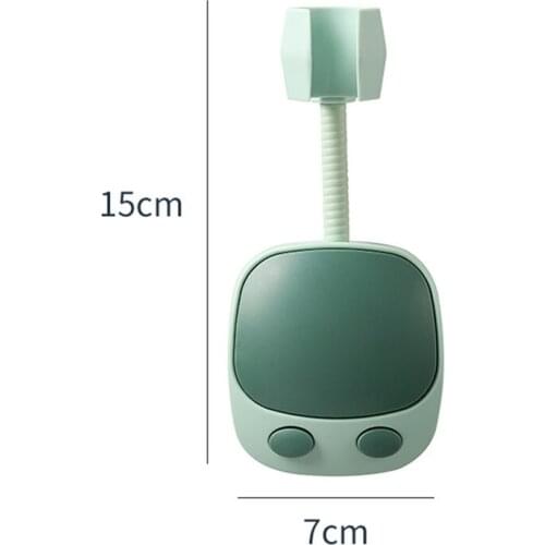 Self Adhesive Shower Head Bracket Plus Hooks Universal Shower Head Holder Punch-Free Bathroom Bracket Adjustable J2Y