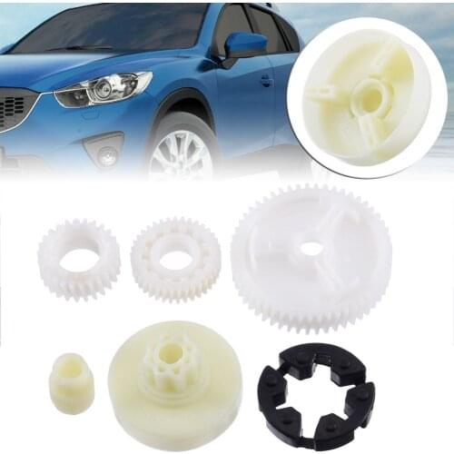 Treyues 6pcs Window Motor Gear Regulator Replacement Set G22C5958X For Mazda 3 5 6 CX-7 CX-9 RX-8 Accessories