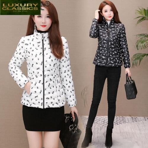 High Quality Winter Female Jacket Women Floral Down Cotton Parkas Woman Clothing 2021 Ladies Plus Size Mujer Chaqueta LW