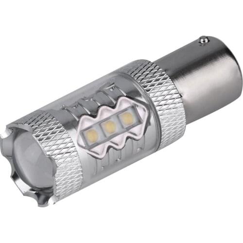 1PC 80W 12-24V 1156 Chip High Bright LED Reverse Lights BA15S Turn Signals Light High Power P21W LED Rear Tail Bulbs