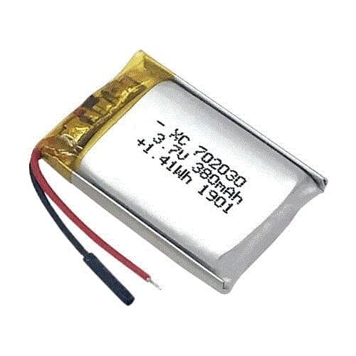 3.7V 380mAh 702030 Lithium Polymer Li ion Rechargeable Battery For DIY Mp3 MP4 MP5 GPS PSP bluetooth electronic part Video games