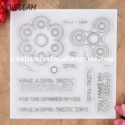 BIRTHDAY YOU MAKE MY WORLD Scrapbook DIY photo cards rubber stamp clear stamp transparent stamp 11x11cm KW8042338