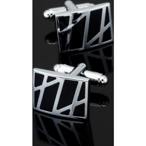 Free shipping, new black pattern Cufflinks fashion mens shirt cufflinks senior designer exclusive brand button design