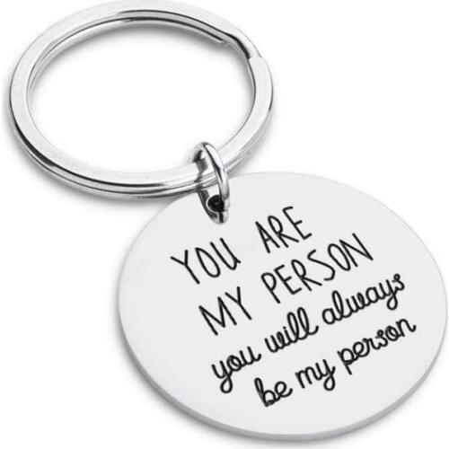 Couples Keychain for Best Friend Girlfriend Boyfriend Sister Brother Birthday Wedding Anniversary Husband Wife Key Ring