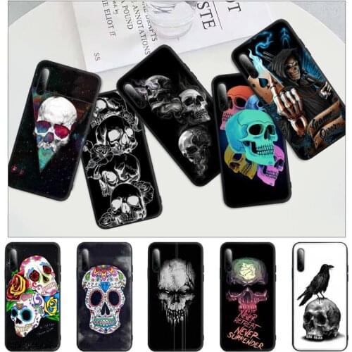 Grim Reaper Skull Skeleton Black Silicone Phone Cover For Huawei Y6 Y7 Y9 Prime 2019 Y9s Mate 10 20 40 Pro Lite Nova 5t Case