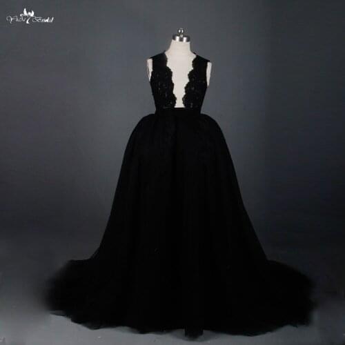 RSE613 Long Two Piece Prom Dresses Removable Skirt Detachable Skirt Mermaid