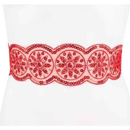 Henna AtölyesiPullu Red Bridal Belt Cummerbunds wedding bride mariage хна henna