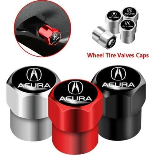 4pcs Wheel Tire Valve Caps Air Caps New Metal For Acura MDX ILX RDX CDX TLX-L TLX Integra ZDX RLX MDX NSX TSX RSX Accessories