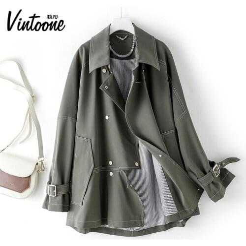 Short Short Windbreaker Womens Spring and Autumn 2021 New Korean Thin Versatile Loose Small Popular Coat