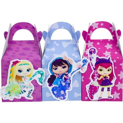 Little Charmers Favor Box Candy Box Gift Box Kids Birthday Party Supplies Decoration Event Party Supplies