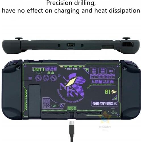 New Hard PC Skin Case for Nintend Switch Console for JoyCons Controller Protection Dockable Purple Shell Cover Accessory