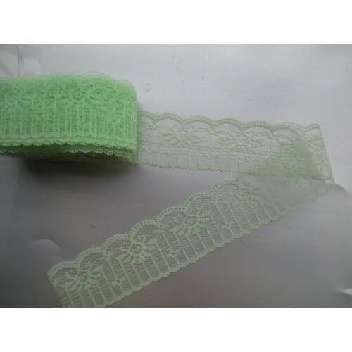 New listing 10 yards / 4.5 cm wide green beautiful lace ribbon lace embroidery lace DIY craft