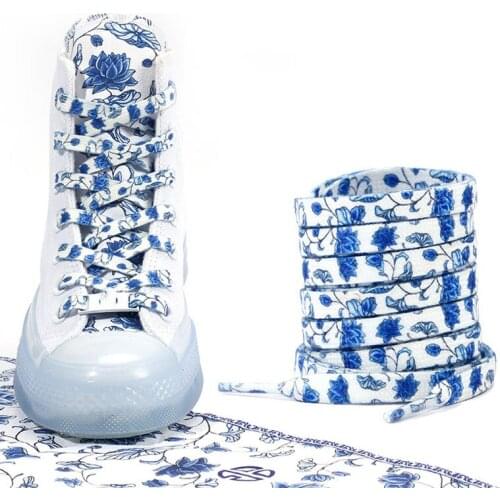 Tie-dyed Shoelaces Sneakers shoelaces basketball shoes tide personalized color sports flat shoes rope Slippers laces wholesale