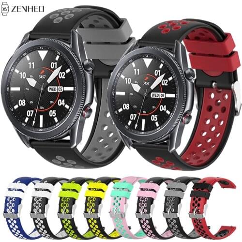 Silicone Watchband For Samsung Galaxy Watch 3 45mm 41mm Watch Band Strap For Huawei Honor Magic Watch 2 42mm 46mm Bracelet