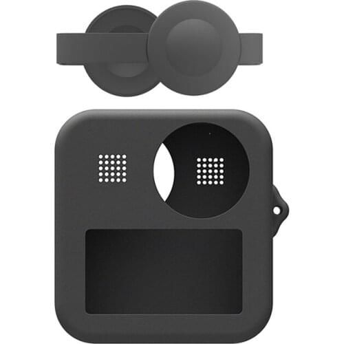 Silicone Case for GoPro Max Protective Sleeve Lens Cover Cap for GoPro MAX Panoramic Action Cameras Accessories