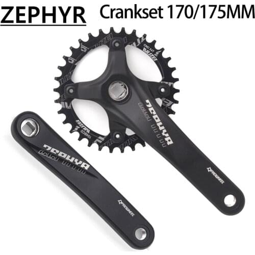 Ultralight Alloy MTB 104BCD Crankset Sprocket Bike Square Hole 170mm 175mm Crank 32T 34T 36T 38T Chainring Round Narrow Wide