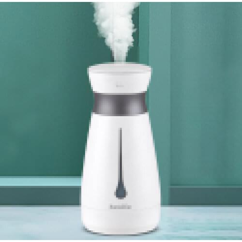 USB Rechargeable Large Capacity Air Humidifier Ultrasonic Cool Mist Maker Fogger with Colorful LED Light for Home and Car