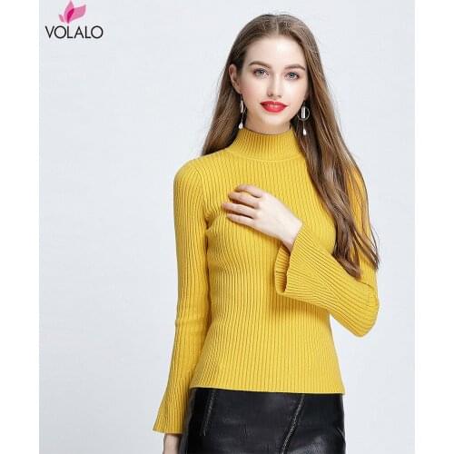 Women Sweaters, Womens New Winter Sweaters, Turtleneck Flare Sleeves Thickened Striped Shirts, Warm Tops, Plus Size Sweater