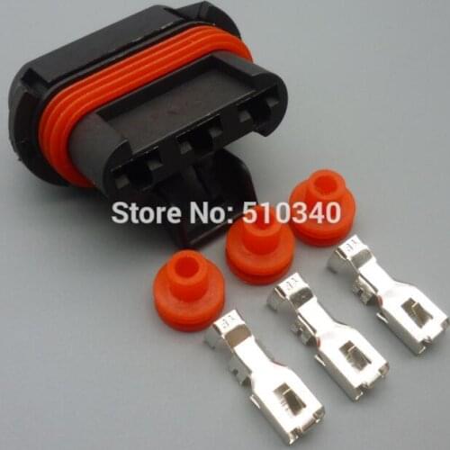 1set .6.3mm 3 hole car jacket vehicles equipped with automotive connectors terminal