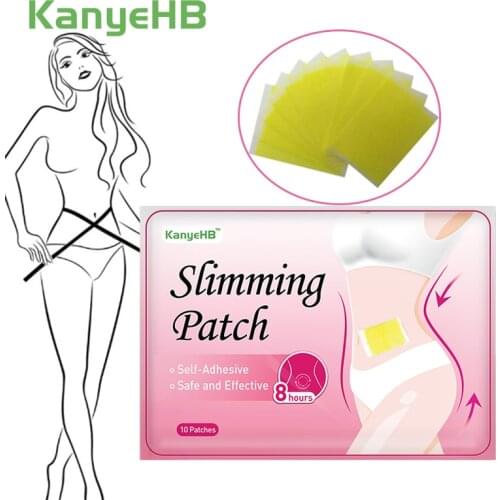 10pcs/bag Slim Patch Stomach Fat Burning Navel Stick Slimming Weight Loss Burn Fat Anti Cellulite Cream Body Shaping Detox Patch