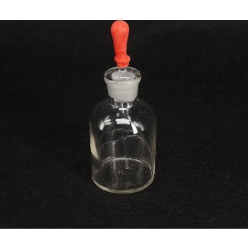 125ML Clear Glass Dropping Bottle Pipette With Ground Stopper and Dropper