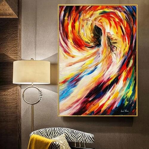 Abstract Belarusian Famous Modern Impressionist Artist Released Woman Canvas Painting Prints Poster Wall Art Picture Home Decor