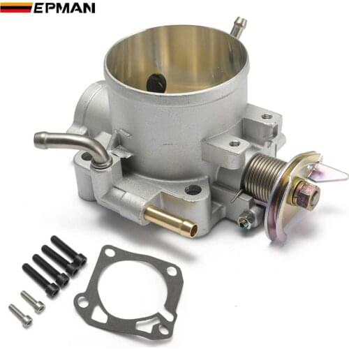 EPMAN Aluminum Silver Intake Manifold 70mm Throttle Body For Honda B16 B18 D16 F22 B20 D/B/H/F EG EK H22 EP-TB033B309