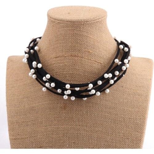 Beadsland handmade knit short chokers necklace for women statement necklace jewelry gifts
