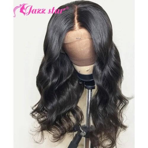 Brailian Body Wave Lace Front Wig PrePlucked13x4 Lace Front Human Hair Wigs for Women Non-Remy Jazz Star Perruque Cheveux Humain