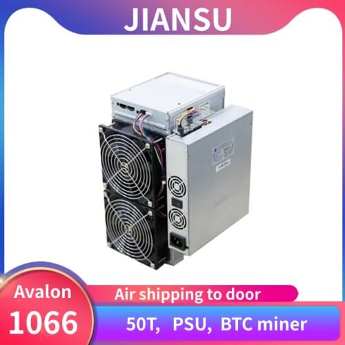 Used BTC BCH miner Avalon 1066 50T SHA256 Asic miner better than AvalonMiner M21S M20S M3 AntMiner S17+ S17e T17+ T17e T2T T3