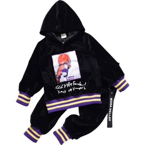 Kids Boys Clothes 2019 New Toddler Boys Clothing Set Baby Boy Clothes Hoodie + pants 2pcs Children Clothing Sets Hot Sale