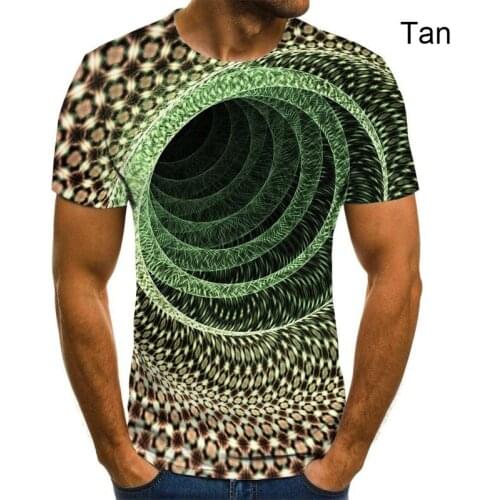 Three-dimensional graphic t-shirts casual lattice tops 3d male t shirt summer shirt male o-neck plus size streetwear