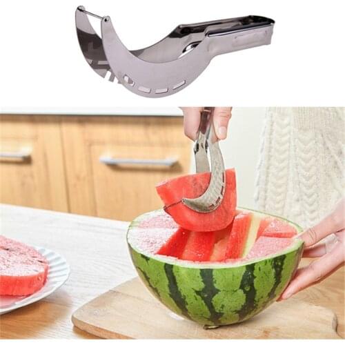 Watermelon Slicer Kitchen Gadgets Stainless Steel Fruit Cutter Melons Knife Fast Watermelon Slicer Cutting Tools