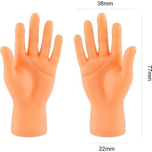 Hot 2Pcs Funny Mini Hands Creative Finger Fidget Toys Small Hand Tease the Cat Pet Toy