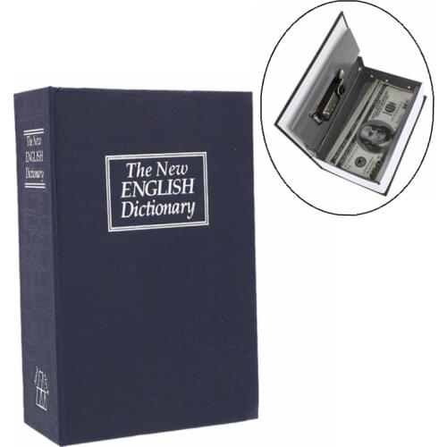 180x115x55mm Dictionary Mini Safe Box Book Money Hide Secret Security Safe Lock Cash Money Storage Jewelry key Locker Kid Gift