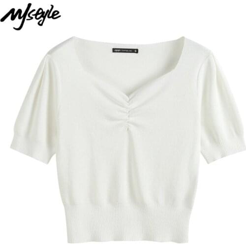 Женские футболки с коротким рукавом MJ STYLE China At AliExpress